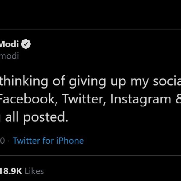 PM Modi Thinking Of Giving Up Social Media Accounts